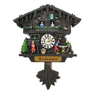 Kuckucksuhr Magnet Polyresin Kühlschrank Handmade Deutschland schwarz - Bodensee