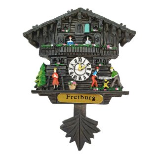 Kuckucksuhr Magnet Polyresin Kühlschrank Handmade Deutschland schwarz - Freiburg