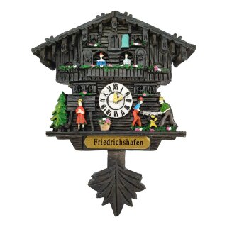 Kuckucksuhr Magnet Polyresin Kühlschrank Handmade Deutschland schwarz - Friedrichshafen