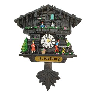 Kuckucksuhr Magnet Polyresin Kühlschrank Handmade Deutschland schwarz - Heidelberg