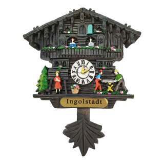 Kuckucksuhr Magnet Polyresin Kühlschrank Handmade Deutschland schwarz - Ingolstadt