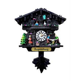 Kühlschrankmagnet Alpen Kuckucksuhr Magnet  Urlaubserinnerung Mitbringsel Deko - Regensburg