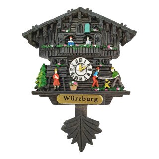 Kuckucksuhr Magnet Polyresin Kühlschrank Handmade Deutschland schwarz - Würzburg