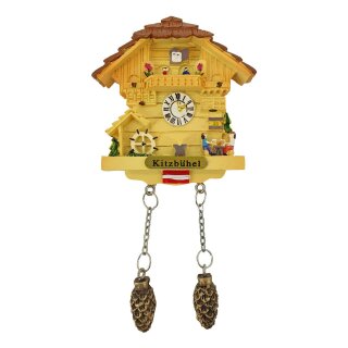 Kuckucksuhr Magnet Polyresin Kühlschrank Beige Haus Österreich Austria - Kitzbühel