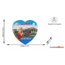 Kühlschrankmagnet Magnet Polyresin Salzburg Mozart Herz