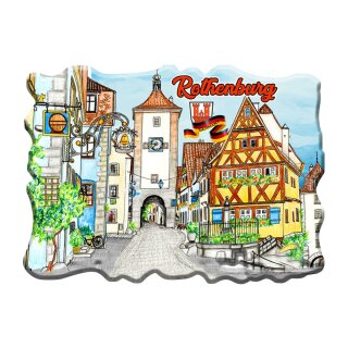Polyresin Magnet Kühlschrank - Made in Italy - Germany - Rothenburg