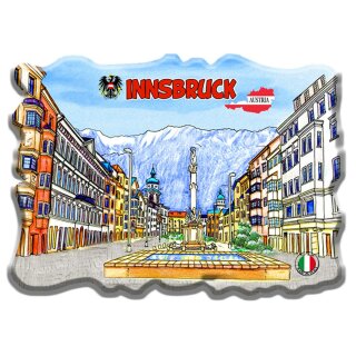 Polyresin Magnet Kühlschrank - Made in Italy - Austria - Innsbruck
