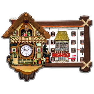 Kuckucksuhr Polyresin Magnet Kühlschrank - Made in Italy - Innsbruck