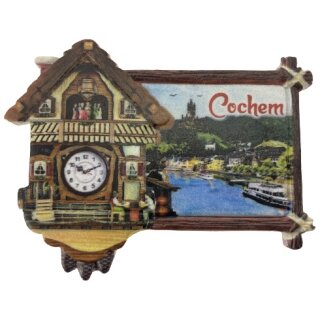 Kuckucksuhr Polyresin Magnet Kühlschrank - Made in Italy - Cochem
