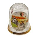 Fingerhut Nürnberg Glas Goldrand
