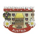 Polyresin KeramikMagnet Innsbruck Austria goldenes Dachl