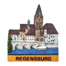 Kühlschrank Magnet Polyresin - Regensburg Brücke