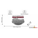 Metall Magnet Cochem Reichsburg Silber glänzend