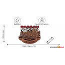 Kühlschrank Magnet Metall Bronze Retro Look - Passau