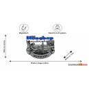 Kühlschrank Magnet Metall Silber Retro Look -...
