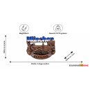 Kühlschrank Magnet Metall Bronze Retro Look -...