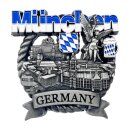 München Metallmagnet Friedensengel Bayern Wappen -...