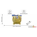 München Metallmagnet Friedensengel Bayern Wappen - Gold Glänzend