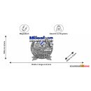 München Metallmagnet Friedensengel Bayern Wappen - Silber Glänzend