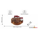Kühlschrank Magnet Metall Bronze Retro Look - Köln