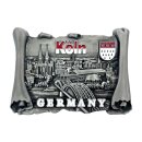 Premium Metall Magnet Massiv Köln Buch Silber