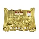 Premium Metall Magnet Massiv Köln Buch Gold...