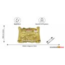 Premium Metall Magnet Massiv Köln Buch Gold...