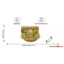 Kühlschrank Magnet Metall Gold Glänzend Retro Look - Innsbruck Austria