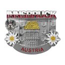 Kühlschrank Magnet Metall Silber Glänzend Retro...