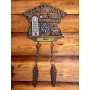 Kühlschrankmagnet Alpen Kuckucksuhr Magnet  Wetterhaus Thermometer Deko - Rhein