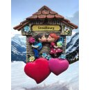 Kühlschrankmagnet Alpen Kuckucksuhr Magnet LiebespaarMitbringsel Deko - Strasbourg