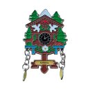 Kühlschrankmagnet Alpen Kuckucksuhr Magnet  Reisemagnet Mitbringsel Metall - Schweiz