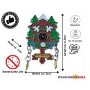 Kühlschrankmagnet Alpen Kuckucksuhr Magnet  Reisemagnet Mitbringsel Metall - Neuschwanstein