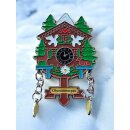 Kühlschrankmagnet Alpen Kuckucksuhr Magnet  Reisemagnet Mitbringsel Metall - Oberammergau