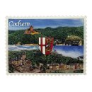 Magnet Reichsburg Cochem und Mosel Panorama mit Stadtwappen