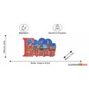 Polyresin Magnet Kühlschrankmagnet Frankfurt am Main Römer Ostzeile Rot