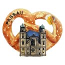 Magnet Passau Brezel mit Dom St. Stephan Darstellung