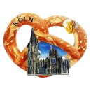 Köln Magnet Kühlschrankmagnet Brezel mit Dom Motiv
