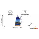 Polyresin Magnet Kühlschrankmagnet Frankfurt am Main Bierkrug Krug Skyline Main