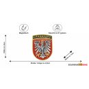 Frankfurt Wappenform Magnet mit Frankfurter Adler Stadtwappen