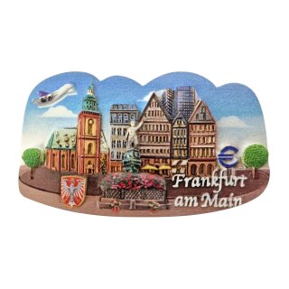 Polyresin Magnet Kühlschrankmagnet Frankfurt am Main Römer Euro