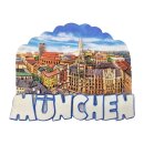 München Magnet Altstadt Panorama mit Frauenkirche...
