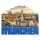München Magnet Altstadt Panorama mit Frauenkirche und Marienplatz