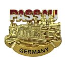 Kühlschrank Magnet Metall Gold Glänzend - Passau