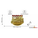 Kühlschrank Magnet Metall Gold Glänzend - Passau