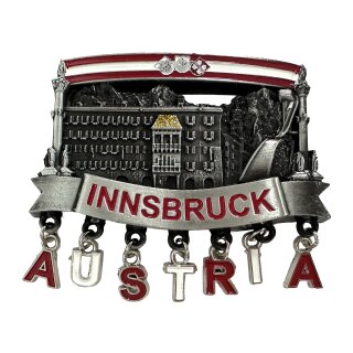 Magnet Innsbruck Austria - silber