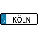 Blechschild Metall Klein - Köln KFZ 26 x 7 cm