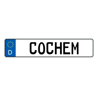 Blechschild Metall Klein - Cochem KFZ 26 x 7 cm