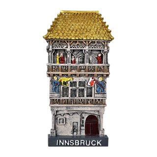 Kühlschrank Magnet Polyresin -  Innsbruck Austria Goldnes Dachl