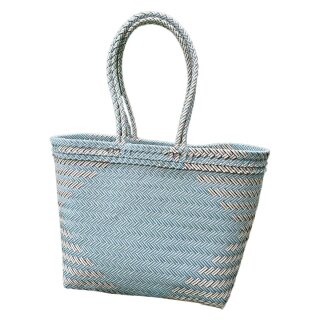 Badetasche Einkaufskorb große Strandtasche Familie Beach Bag Groß - Türkis Weiß Schwarz